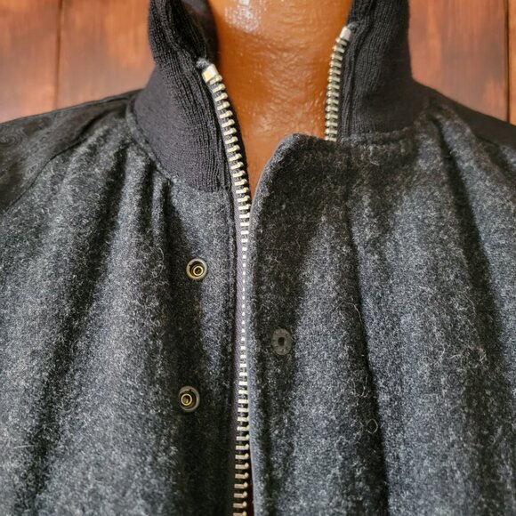 Engineered Garments Men M Black Flight Bomber Jacket USA Wool Lined Nepenthes - Picture 13 of 16